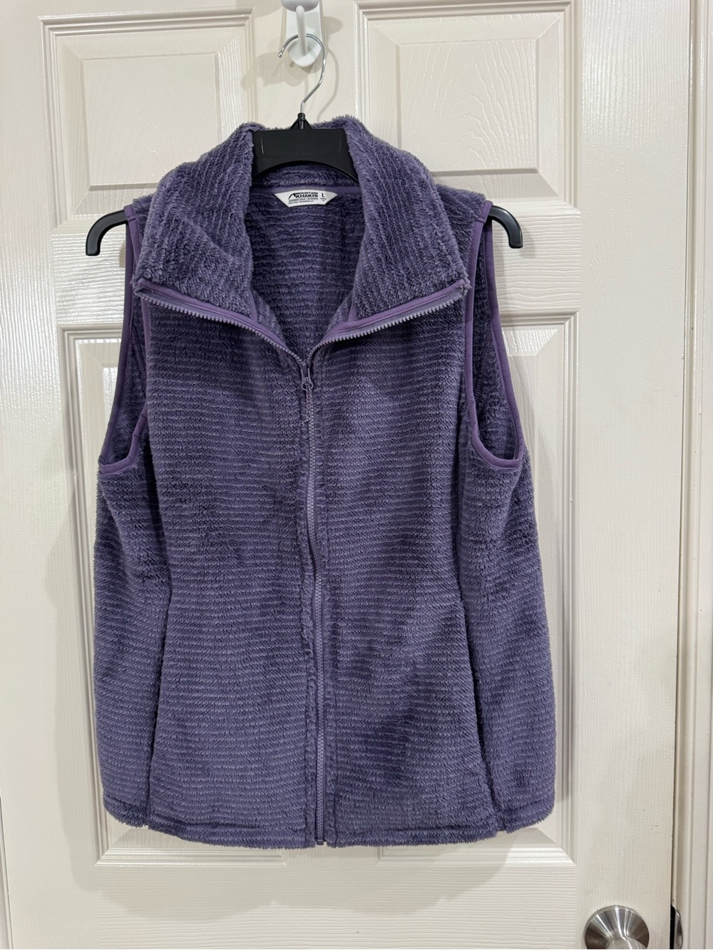 Mountain Khakis Plush Purple Zip Fleece Vest